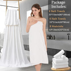 8 Piece Bath Towel Set-2 Oversized Bath Sheets, 2 Hand Towels, 4 - Image 7