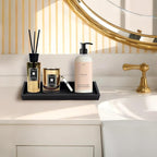 MAONAME Black Bathroom Vanity Tray, Rustic Long Narrow Tray, Rectangle - Image 5