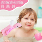 Dimeho Kids Bath Gloves, 4/2pcs Shower Gloves Loofah - Image 2