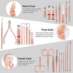 Manicure Set, ewinever 26PCS Professional Pedicure Kit Stainless Steel Nail - Image 2