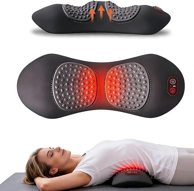 3 in 1 Electric Massage Lumbar Pillow, Equipped by Unknown
