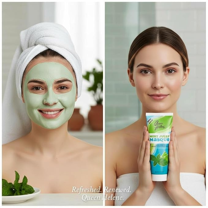 Queen Helene Mint Julep Masque 8 oz – Deep Cleansing Clay Face Mask - Image 3