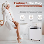 SereneLife Rectangular Towel Warmer Bucket, Large Capacity Single Touch Towel & - Image 2
