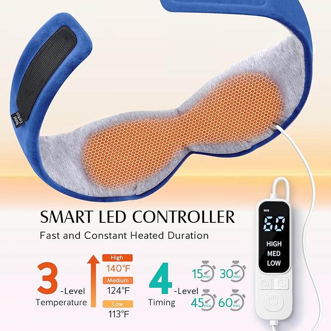 YFONG Heated Eye Mask, Warm Eye Compress Mask - Image 3