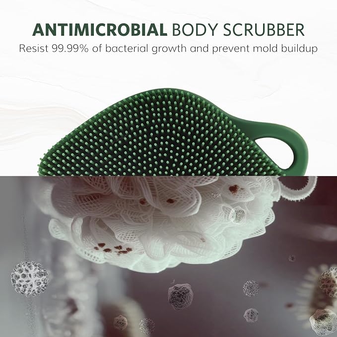 Sndyi Silicone Body Scrubber, Gentle Exfoliating Body Scrubber - Image 4