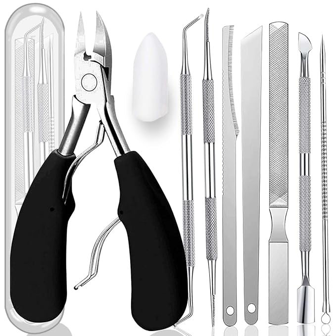 10-Pack Ingrown Toenail Tool, Toenail File and Lifters, Professional Surgical by EODIEBN