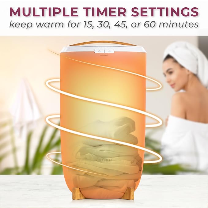 Zadro Large Hot Towel Warmer Bucket Timer Electric Towel Warmer - Image 3