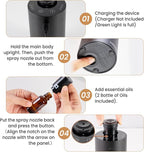 URPOWER Waterless Essential Oil Diffuser: No Water Needed Battery Operated - Image 8
