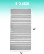 Antfuny 2 Packs Turkish Beach Towels Sand Free Quick Dry Oversized Bath Pool - Image 5