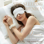 Silk Satin Sleeping Eye Mask, Soft Breathable Blackout Eyeshade Eye Cover - Image 2