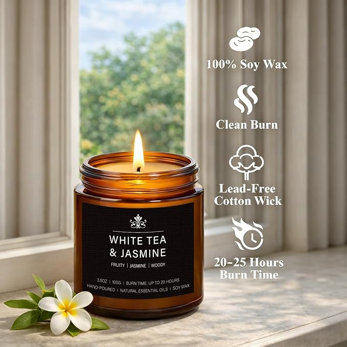 8 Pack Soy Wax Scented Candles Gift Set, Aromatherapy Candles - Image 3