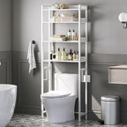 MAHANCRIS Over The Toilet Storage Rack, 4 Tier Bathroom Organizer Over Toilet by MAHANCRIS