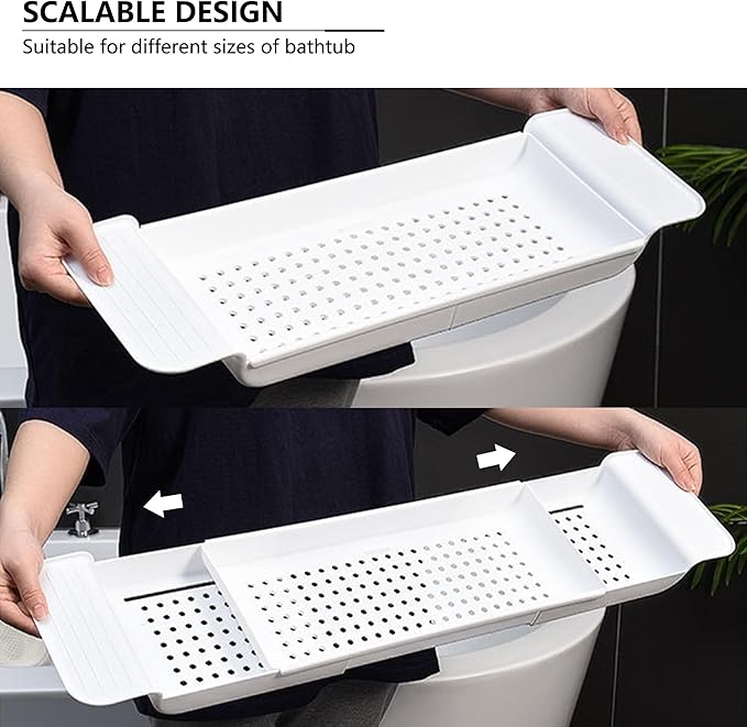 Bath Tub Tray - Stretchable, Strong Load-Bearing, Anti-Slip Design - Ultimate - Image 3