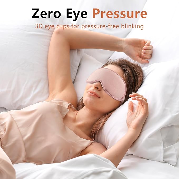 Sleep Mask for Side Sleeper Women Men, Eye Mask for Sleeping Light Blocking - Image 6