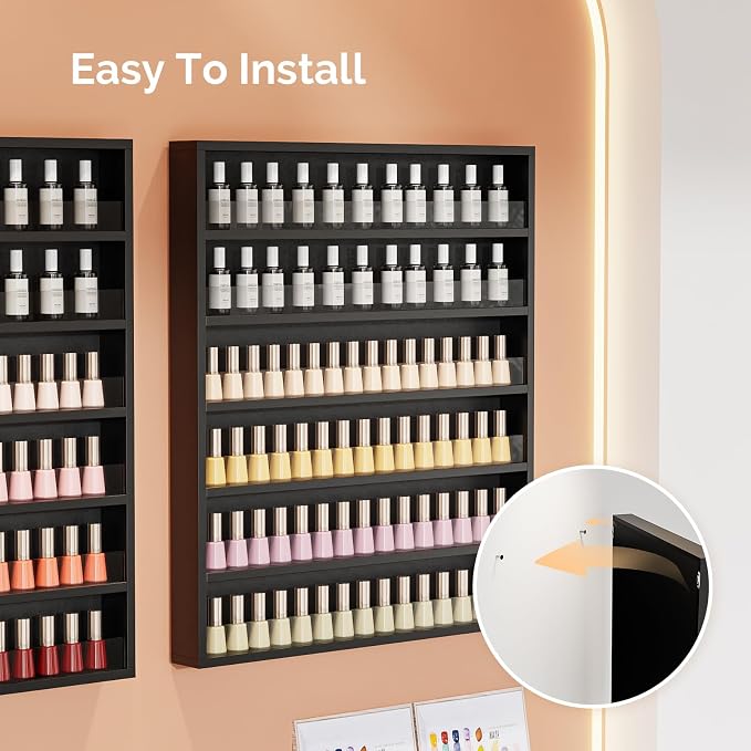 OmySalon Nail Polish Organizer Wall Mount - Image 6