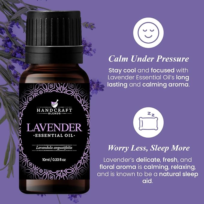 Handcraft Blends Lavender Essential Oil – 0.33 Fl Oz – 100% Pure and Natural – - Image 3