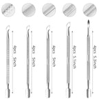 20 Pcs Cuticle Pusher Tools, Professional Dual Sided Stainless Steel Cuticle - Image 3