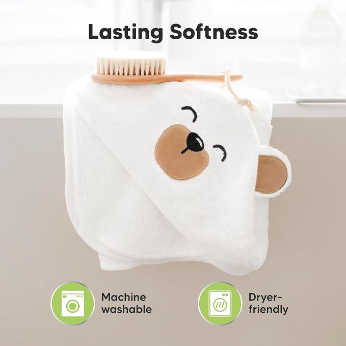 KeaBabies Hooded Baby Towel for Newborn - Image 6