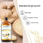 EUQEE Ginger Essential Oil 118mL Pure Ginger Oil, Large Bottle Premium - Image 3