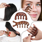 2 Pack Wooden Head Scalp Massager Comb, Scalp Massager Loc Comb Wooden Scalps - Image 4