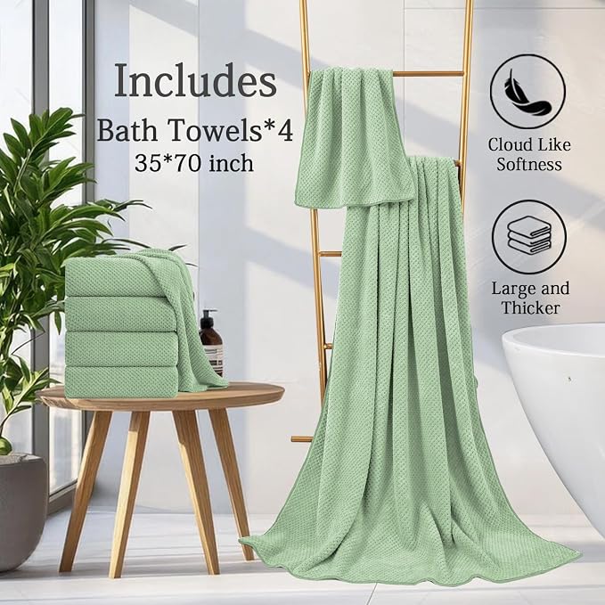 Extra Large Bath Towels Set 35x70 Inches - Image 6