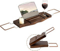 Teak Bathtub Tray Expandable Bathroom Tray by Dreamland