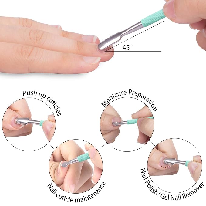 Ejiubas Cuticle Trimmer with Cuticle Pusher Cuticle Nipper Professional Grade - Image 5