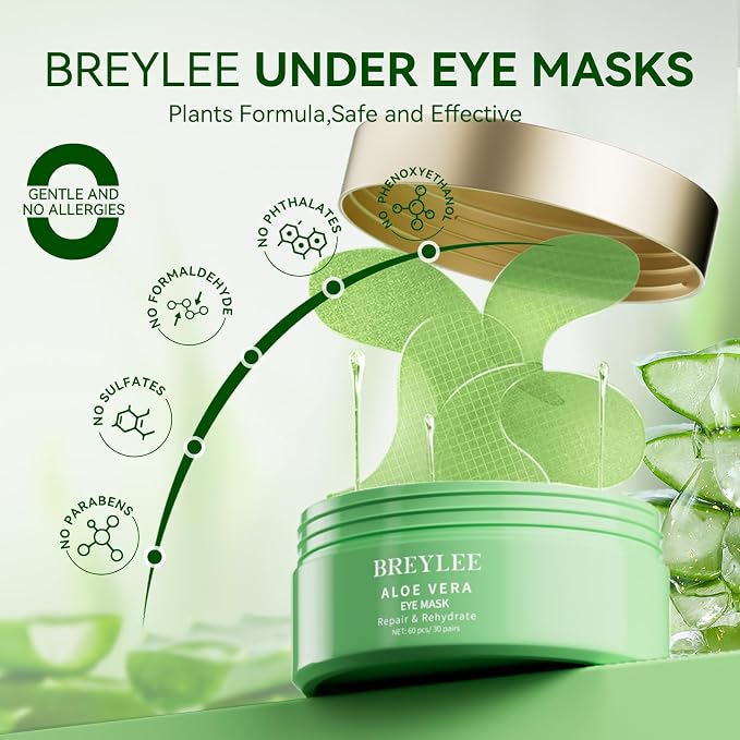 BREYLEE Aloe Vera Eye Masks– 60 Pcs - Image 2