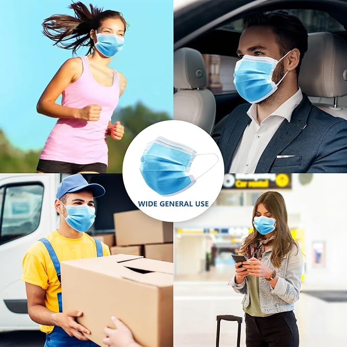 100Pcs 5 Color Disposable Face Mask, 3 Ply Breathable Masks - Image 5