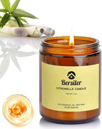 Aromatherapy Candles, Scented Candles, 7 OZ Lemongrass Citronella Candles by BERSILER