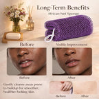 African Net Sponge Authentic, 3 Pieces African Exfoliating Net Sponge Body Back - Image 6