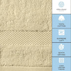 White Classic Luxury Bath Towels Large - Image 7