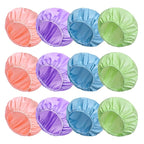 12 PCS Shower Caps for Women, Double Side Waterproof Shower Cap, Reusable by CHFONGDIRECT