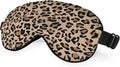 Leopard Print Sleep Mask Eye Mask Animal Skin Brown Sleep Mask Light Blocking by Unknown