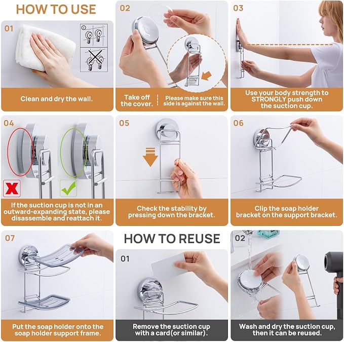 LEVERLOC Soap Dish Holder Suction Cup - Image 5