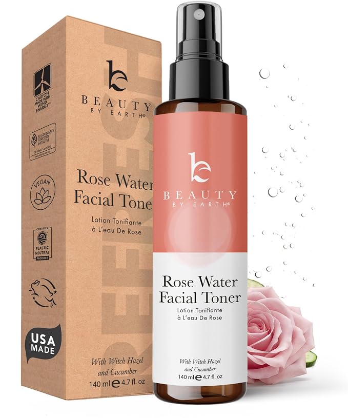 Rose Water Spray for Face by BeautybyEarth