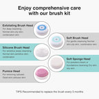 UMICKOO Electric Facial Cleansing Brush, 2-Way Rotating Face Scrubber - Image 8