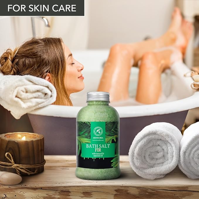 Fir Bath Salt with Natural Fir Essential Oil 21.16 Ounces - Image 8