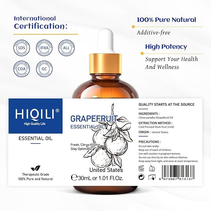 HIQILI 30 ml Grapefruit Essential Oil, - Image 7