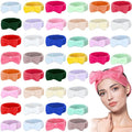 Yinder 40 Pack Bow Spa Headband Coral Fleece Makeup Headband Soft Face Wash by Yinder