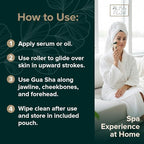 Jade Roller & Gua Sha Set – Natural Jade Face Roller - Image 5