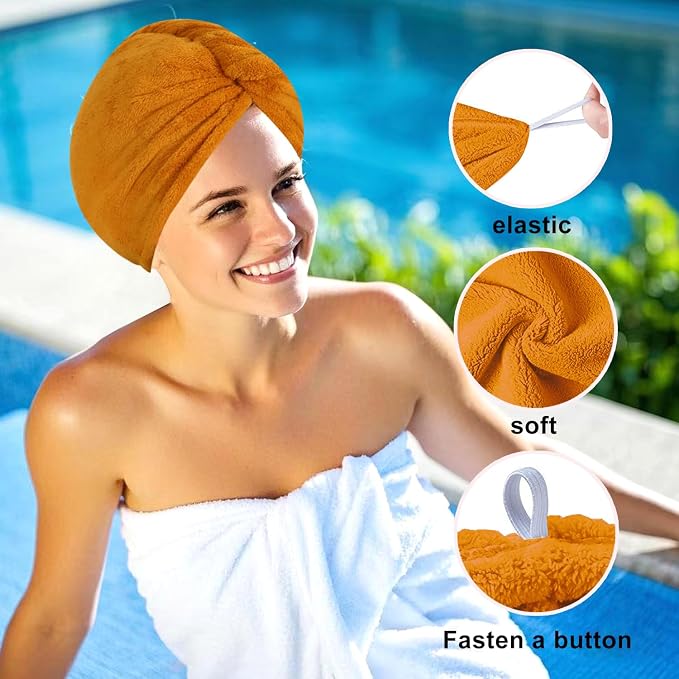 Microfiber Hair Drying Towel Wrap - Image 8