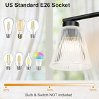 OCIOC Black Bathroom Vanity Lights, 3-Light Modern Bathroom Light Fixtures - Image 4