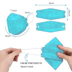 Borje KN95 Face Masks for Adults 50 Pack, 5-Ply Blue Disposable Face Mask - Image 5