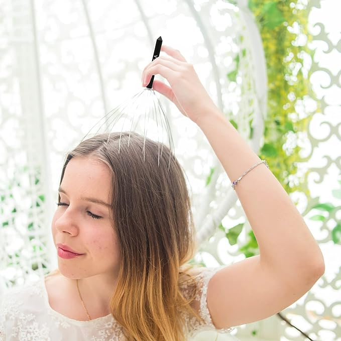 USAGA Head Massager Scalp Massager 20 Fingers Head Scratcher, Stocking Stuffers - Image 2