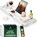 ROYAL CRAFT WOOD Premium Foldable Bathtub Tray Caddy by RoyalCraftWood