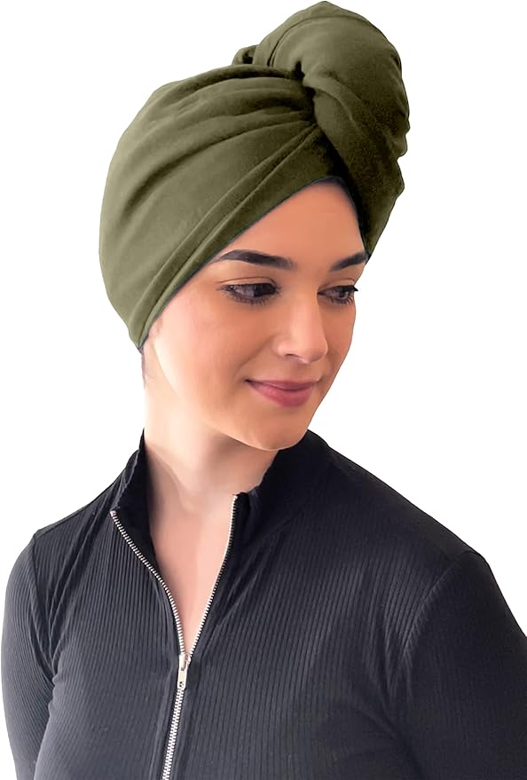 Elizabeth Roberts 100% Cotton T Shirt Hair Towel Wrap Plopping Essential Turban - Image 2