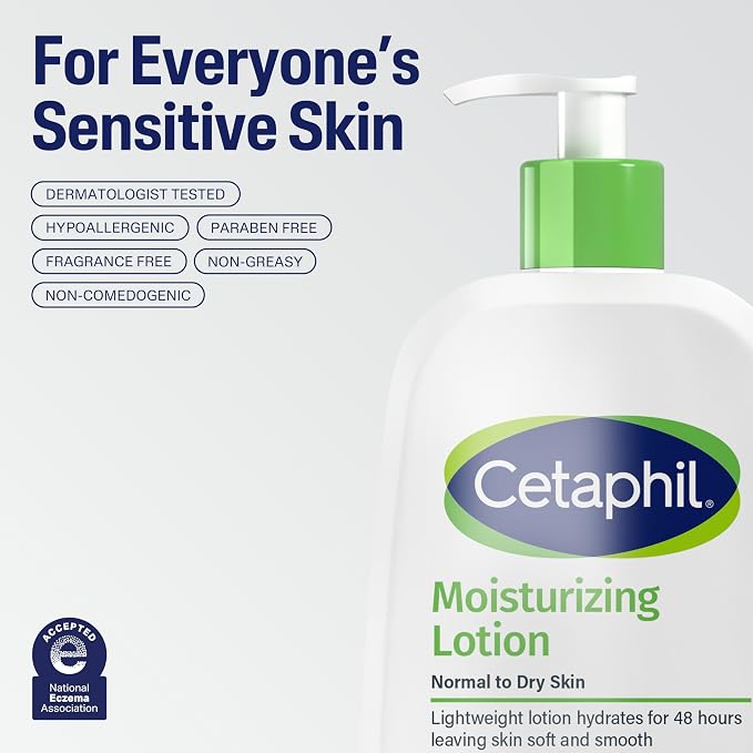 Cetaphil Face & Body Moisturizer, Hydrating Moisturizing Lotion - Image 7