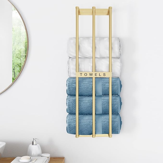 Bathroom Towel Storage, Bethom Wall Towel Rack - Image 6