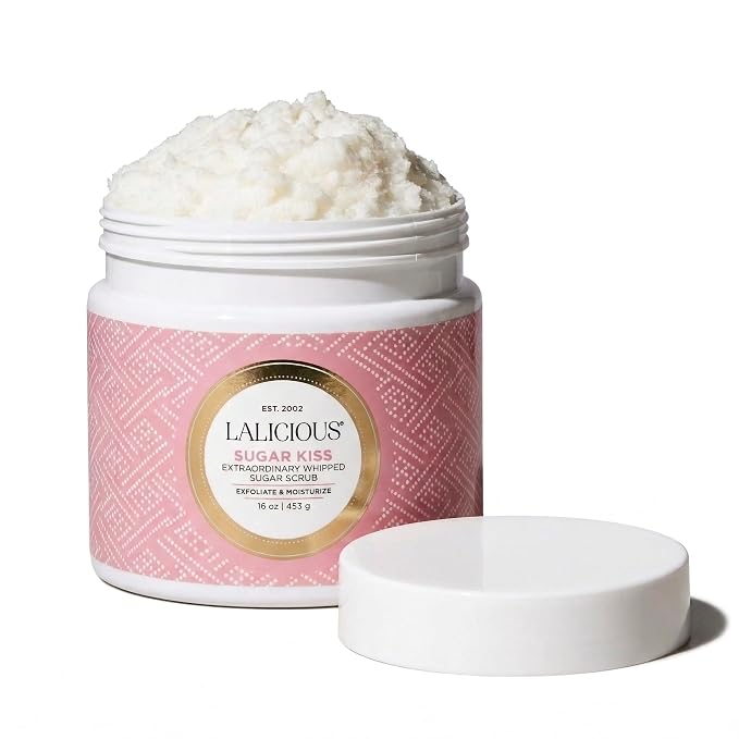 LALICIOUS Sugar Kiss® Exfoliating & Moisturizing Body Scrub | Sugar & Coconut by LALICIOUS